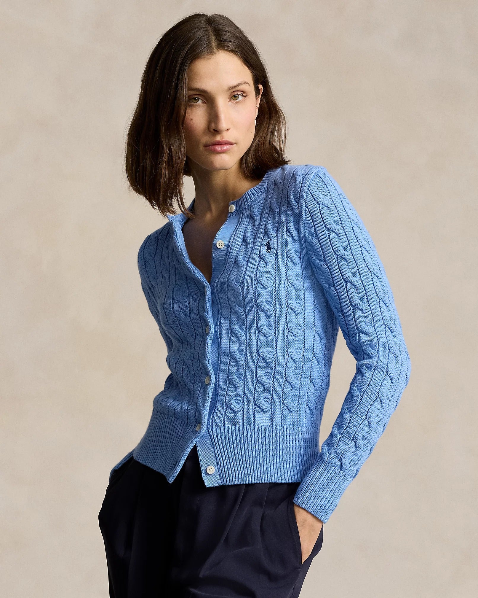 Cardigan R&L | Cotton Cable-Knit